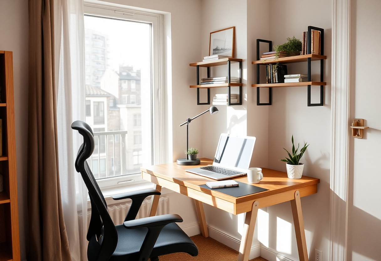 Calm organized workspace for focused work at Draininguglow